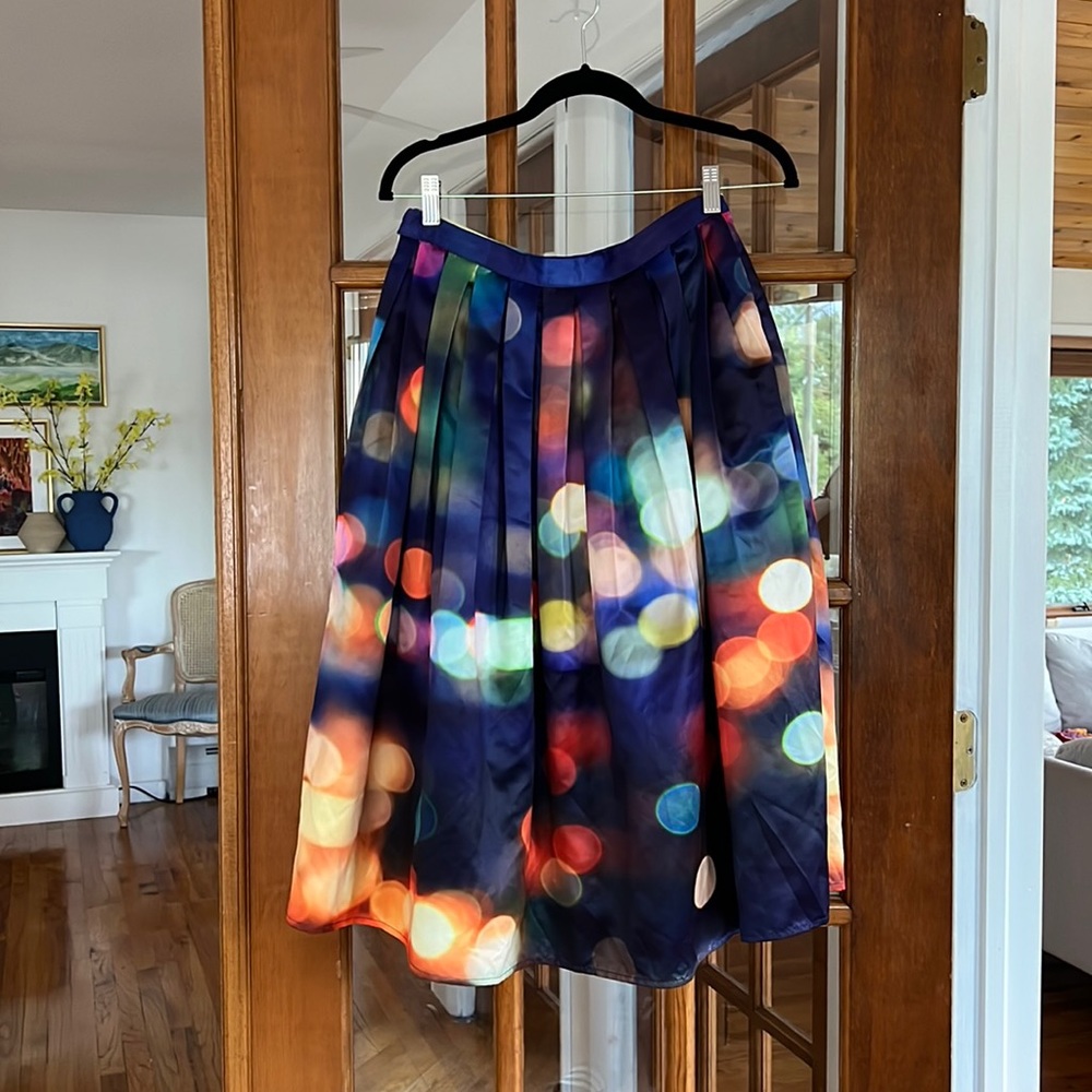 Chicwish Rainbow Lights Bokeh Skirt- Perfect for the Holidays